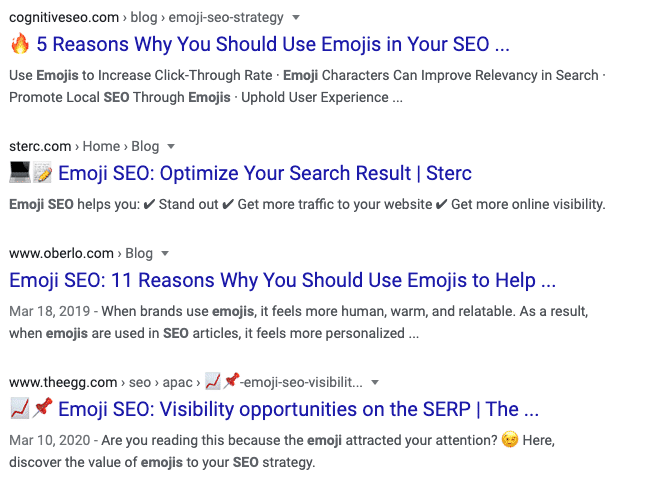 Emoji SEO Strategy